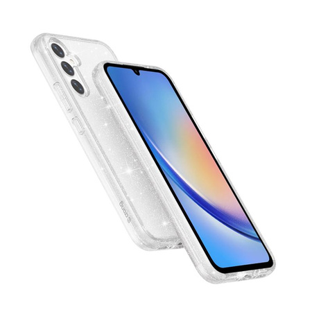 Crong Glitter tok - Samsung Galaxy A34 5G tok (átlátszó)