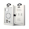 Karl Lagerfeld Karl & Choupette Aluminium MagSafe - iPhone 14 Tasche (Transparent)
