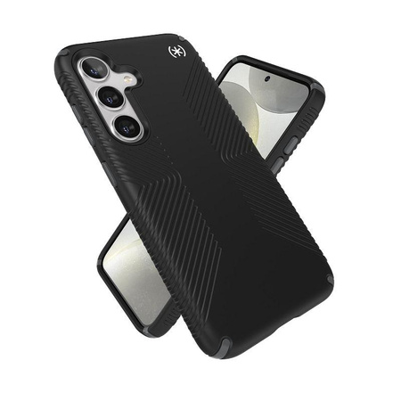 Speck Presidio2 Grip - Samsung Galaxy S24 Case (Black/Slate Grey/White)