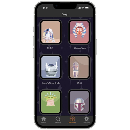 Star Wars - Strap for Apple Watch 38/40/41/42/44/45/49 mm (The Mandalorian Grogu Using The Force 3D)