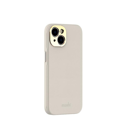 Moshi Napa Slim MagSafe - Leather iPhone 14 Case (Serene Gray)