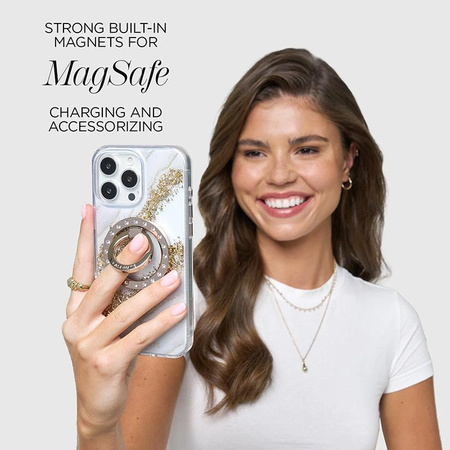 Case-Mate Karat Granite MagSafe – Etui do iPhone 16 Pro Max z 24K złotem