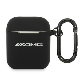 Silikonové pouzdro AMG Big Logo - AirPods (černé)
