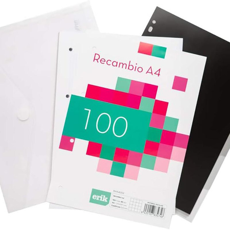 BT21 - A4-es gyűrűs iratgyűjtő lapokkal (4 gyűrű, gumiszalag)