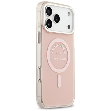 ETUI DO IPHONE 17 PRO MAX do MAGSAFE KARL LAGERFELD ORYGINALNE RÓŻOWE MODNE