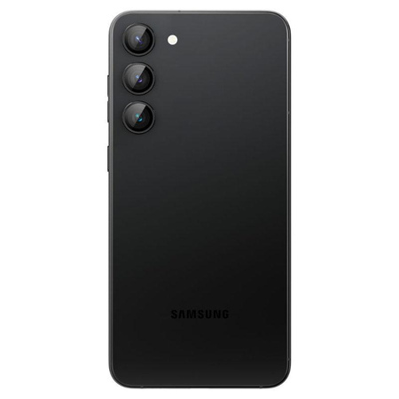 Spigen Optik Pro GLAS.TR EZ Fit Camera Protector 2-Pack - Objektívvédő üveg 2 db. samsung Galaxy S23 / S23+ készülékhez (fekete)
