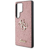 Guess Fixed Glitter Big 4G Metal Logo - étui pour Samsung Galaxy S25 Ultra (rose)