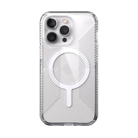 Speck Presidio Perfect-Clear with Grips + MagSafe - Etui iPhone 13 Pro z powłoką MICROBAN (Clear)
