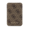 Guess Bundle Pack MagSafe 4G Metal Gold Logo - Case set + Power Bank 5000mAh MagSafe iPhone 15 Pro (brown)