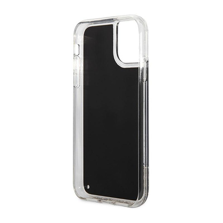 Karl Lagerfeld Liquid Glitter Gatsby - iPhone 11 Tasche (schwarz)