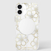 Case-Mate Floral Gems MagSafe - iPhone 16 Plus tok (arany)