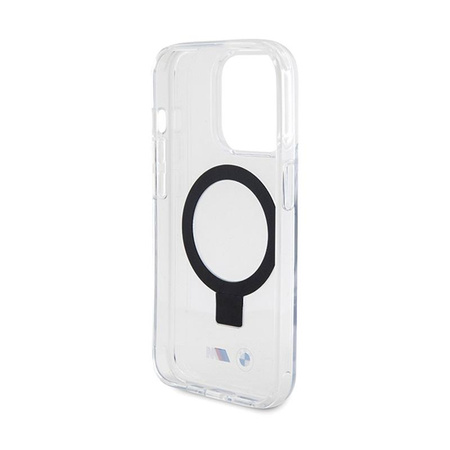 BMW Ring Stand M Collection MagSafe - pouzdro pro iPhone 15 Pro (průhledné)