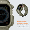 Spigen Rugged Armor Pro - Pasek z obudową do Apple Watch Ultra 49 mm (Vintage Khaki)