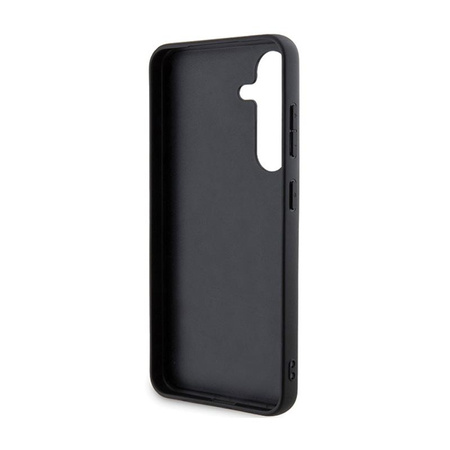 BMW Leather Carbon Blue Line - Etui pour Samsung Galaxy S24 (noir)