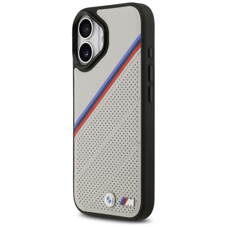 BMW M Tricolor Metal Logo MagSafe - iPhone 17 Case (Gray)