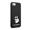 Karl Lagerfeld szilikon NFT Choupette - tok iPhone SE (2022 / 2020) / 8 / 7 (fekete)