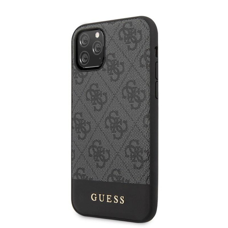 Guess 4G Bottom Stripe Kollektion - iPhone 11 Pro Tasche (grau)