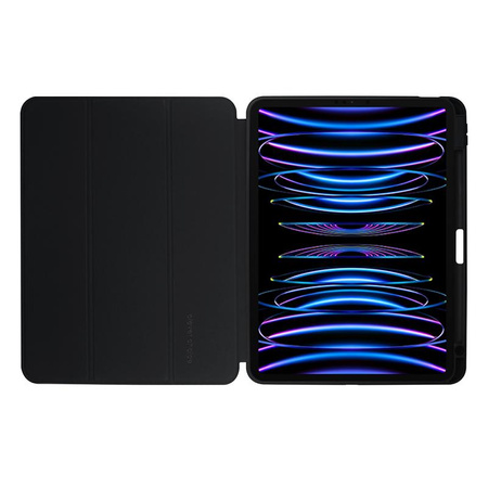 Crong PrimeFolio - pouzdro pro iPad Air 11" M3 (2025) / iPad Air 11" M2 (2024) / iPad Air 10,9" (5.-4. gen.) / iPad Pro 11" (2022-2021) (černý/průhledný)
