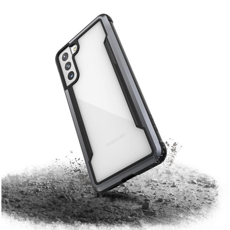 X-Doria Raptic Shield - hliníkové pouzdro pro Samsung Galaxy S21+ (Antimikrobiální ochrana) (černé)