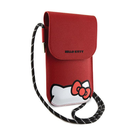Hello Kitty Leather Hiding Kitty Cord - Sacoche pour téléphone portable (rouge)