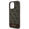 Guess 4G Bottom Stripe - Coque iPhone 16 Pro Max (marron)