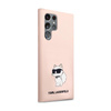 Karl Lagerfeld Silikon Choupette - Samsung Galaxy S24 Ultra Tasche (rosa)