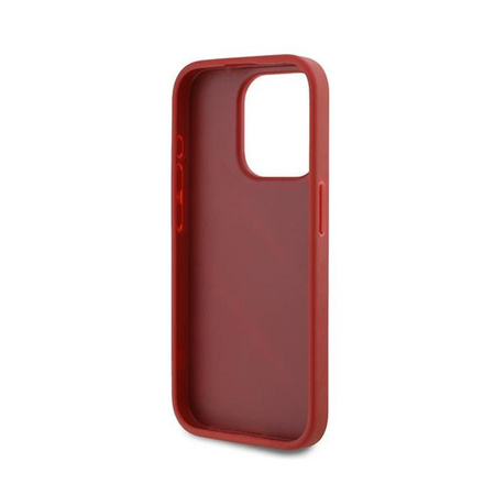 Karl Lagerfeld Diagonal Quilted Script - Case for iPhone 15 Pro (Red)