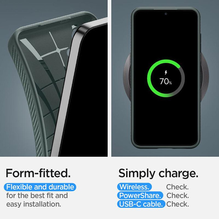 Spigen Liquid Air - Case for Samsung Galaxy S24 (Abyss Green)