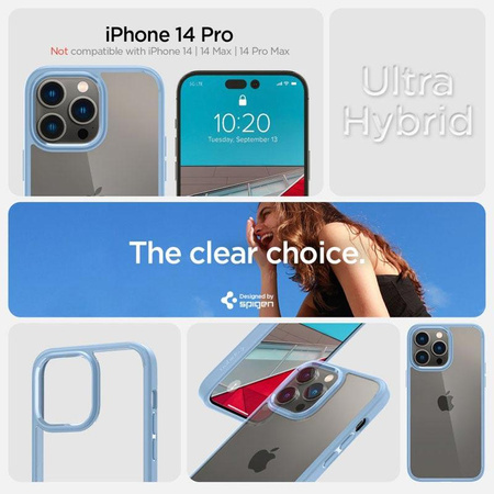 Spigen Ultra Hybrid - Case for iPhone 14 Pro (Blue)