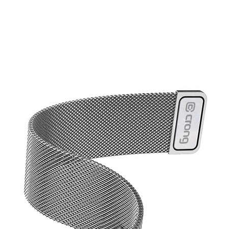 Crong Milano Steel - Stainless Steel Strap for Apple Watch 38/40/41/42 mm (Silver)