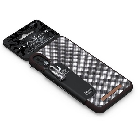 Nordic Elements Saeson Idun - Anyag tok iPhone XR készülékhez (sötétbarna minta 1)