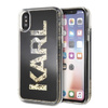 Karl Lagerfeld Logo Karl - iPhone Xs / X Case (Gold Glitter)