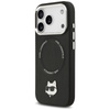 Karl Lagerfeld Choupette Pin MagSafe - Pouzdro iPhone 17 Pro Max (černá)