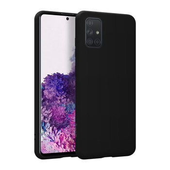 Crong Color Cover - Samsung Galaxy A51 tok (fekete)