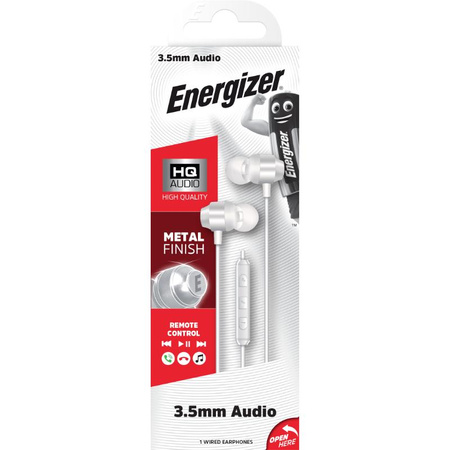 Energizer Classic CIA10 - 3,5-mm-Klinke-Kopfhörer mit Kabel (Weiß)