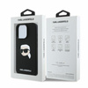 Karl Lagerfeld Silikon Karl Kopf Druck MagSafe - iPhone 16 Pro Max Hülle (schwarz)