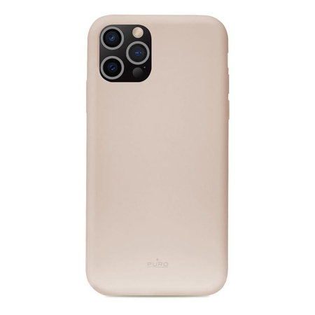 PURO ICON Cover - iPhone 13 Pro Hülle mit antimikrobiellem Schutz (Sand Pink)