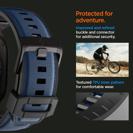 Spigen DuraPro Armor - Armband für Apple Watch 44/45/46/49 mm (Navu Blau)