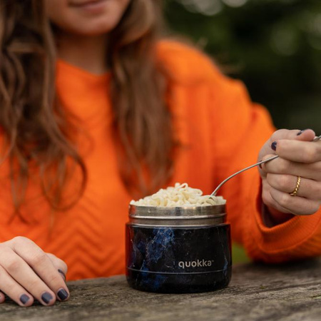 Quokka Whim - Stainless Steel Food Jar 360 ml (Marble)