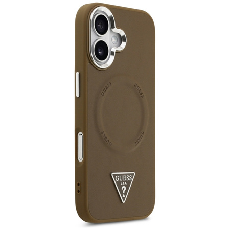 Guess Triangle Logo MagSafe - Case iPhone 17 (Brown)