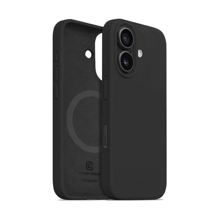 Crong Color Cover Magnetic - pouzdro MagSafe pro iPhone 16 Plus (černé)