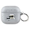 Karl Lagerfeld Monogramme Karl & Choupette Head - Étui AirPods 4 (argent)