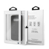 BMW Signature Logo Imprint Case - Étui en cuir pour Samsung Galaxy S10e avec logo BMW en relief (noir)