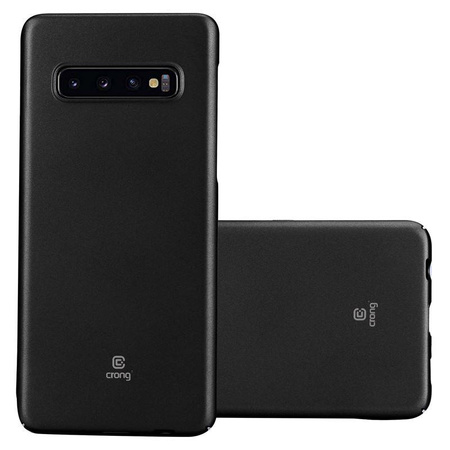 Crong Smooth Skin - Etui Samsung Galaxy S10+ (czarny)