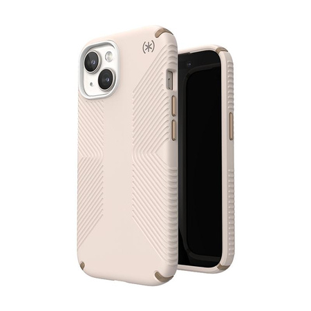 Speck Presidio2 Grip - Case iPhone 16e / iPhone 15 / iPhone 14 / iPhone 13 (Bleached Bone / Heirloom Gold / Hazel Brown)