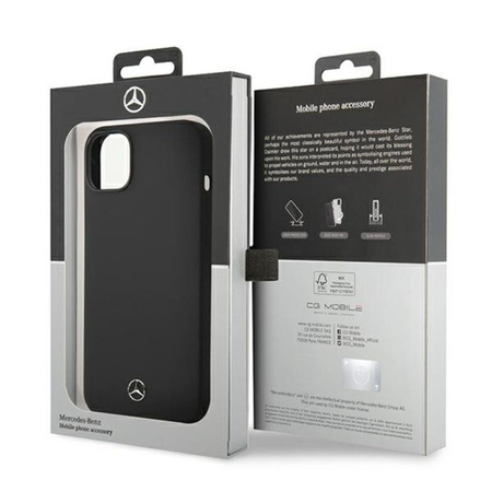 Mercedes Silicone Line - iPhone 14 Plus Case (black)