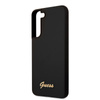 Guess Silicone Script Metal Logo - Etui Samsung Galaxy S22 (czarny)