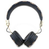 Guess Peony Script Round Shape - Wireless Over-Ear Bluetooth ENC Headphones (Black)