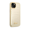 Guess Croco Collection - Coque pour iPhone 14 (Or)