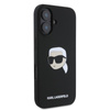 Karl Lagerfeld Silicone Karl Head Print MagSafe – Pouzdro iPhone 16 (černé)
